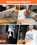 Dope Multifunction Fidget Pen Gift For Men And Women Graduation Gift For Him Or Her LED Light Ruler Touchscreen Pen DIY Toy Gadget