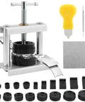 Watch Press Tool Set With 18 Molds Case Closer Crystal Press And Battery Replacement Repair Kit Includes Pro Grade Opener