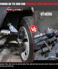 Comparison of Club Car DS Tie Rod Ends Kit With Grease Fitting For 1976 Through 2008 Gas And Electric Golf Carts and old part