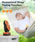 Three In One Camping Fan With Detachable Battery Built In Led Light And Hook Portable Usb Table Fan For Tent And Outdoors
