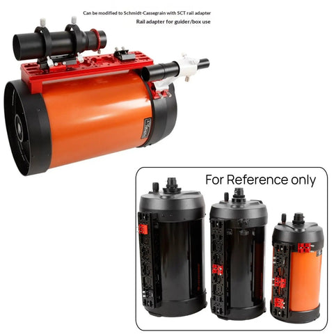 Heavy Duty Dovetail Mounting Plate For Telescopes 220mm Guide on orange telescope with SCT rail adapter
