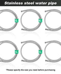 Different lengths of Stainless Steel Braided Ice Maker Water Line Five Foot Burst Proof Hose With Food Grade PVC Inner Tube Easy Install