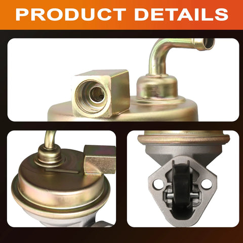 Mechanical Fuel Pump Replacement For GM Small Block 350 327 383 400 Engines Swap installed view