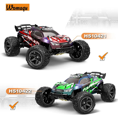 One Tenth Scale RC Car Smart 45A Electronic Speed Controller 2S ESC For HS10422 with HS10421 and HS10422 RC cars displayed.