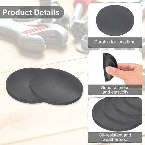Heavy Duty Rubber Anti Vibration Washers Bulk 10 Pack 65 mm Diameter 5 mm Thickness Tough As Nails Gasket Pads for DIY Crafts.