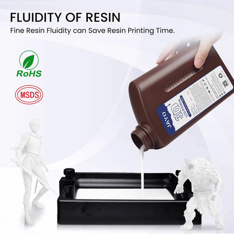 Standard 3D Printer Photopolymer Resin That Prints Smooth As Butter With Legit Low Shrinkage And Super Crisp Details For Lcd Dlp Sla Machines M White 2000G