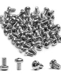 100 Pack M3 X 5mm Phillips Pan Head Machine Screws Pro Shop Grade 304 Stainless Steel in assorted angles and views.