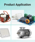 Product application for Two Pack Digital Dc Voltage Protector For 12 To 36 Volt Systems with different devices including a generator and LED lamp.