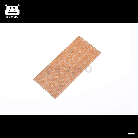 Uncut Veroboard Stripboard 6.5x14.5 cm Single-Sided PCB Plate for DIY soldering and electronics projects, top view
