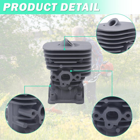 35Mm Cylinder Piston Kit For Husqvarna 128C 128CD 128L 128LD String Trimmer With Air Filter Fuel Filter Spark Plug Gasket Ring Replacement Parts 545008082 Easy Install close-up.