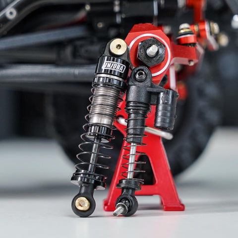 40mm Big Bore Oil Shock Absorbers For 1 24 Scale RC Rigs Upgrade SCX24 FCX24M Black Aluminum And Nylon 3.2g Each Threaded Bodies