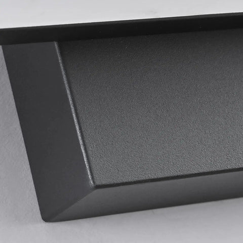 Close-up of black matte finish on 24 Inch Dimmable Black LED Vanity Light For Bathroom Over The Mirror, Modern Vanity Lighting Fixture