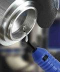 Close-up of Beefed Up Deburring Blades Set 45 Degree Burr Remover Hand Tool For Holes Up To 1.5mm High Speed Steel 42mm Shaft