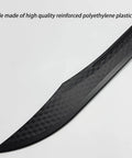 Close-up of the blade from Tough As Nails Polypropylene Martial Arts Training Sword With One Piece Blade Unbreakable PP Plastic.