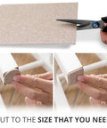Heavy Duty Felt Furniture Pads For Hardwood Floors, Ultra Thick Protective Shields That Stop Scratches Cold, Reusable Beige Cutting Sheets, 10 Pack. Cutting a sheet to size for custom fit.