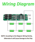 Wiring diagram for Legit Heavy Hitter 3S BMS Protection Board For 18650 Lithium Battery Packs 12.6V 20A Smart PCB Module.