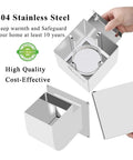 Outdoor Dryer Vent Cover No Brainer Energy Saving Seal No More Cold Air Leaks Heavy Duty Stainless Steel Dryer Exhaust Closure