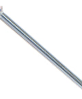 Top Tier Slotted Flat Head Machine Screws 6-32 X 2-1/2 Inch Zinc Plated Steel Fasteners Pack Of 20 in close-up view