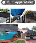 Ultimate Garden Shade Cloth Mesh Netting With Grommets For Pergola Patio Plants Greenhouse And Chicken Coop 70 To 90 Percent Shade Protection 6 By 3 Feet Outdoor Sun Cover in various outdoor uses including garden, pool area, and car cover.