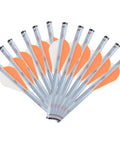 12 Pack Arrow Fletching With 2 Inch Vanes Shrink Wraps Universal Fit For Arrows And Bolts DIY Archery Fletching Tool