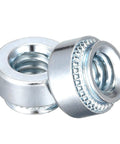 Workhorse Self Clinching Rivet Nuts One Quarter Twenty By Point Two Two Inch Carbon Steel With Durable Zinc Plating Round Head close-up