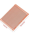 10 Pack Single Sided PCB Prototype Boards Kit for DIY Electronics, Universal 7x9cm Circuit Boards with 1.2mm Hole Size