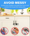 Premium KidSafe Cabinet Locks And Toddler Proof Drawer Latches For Home Security Quick Adhesive Setup keeps lil ones outta trouble in kitchen.