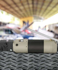 Heavy Duty Pneumatic Sheet Metal Punch Tool Kit With US Connector, Straight Type Air Puncher in automotive workshop