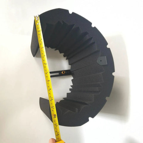 Heavy Duty High Density Acoustic Foam Mic Shield For Studio Recording And Podcasting With Real Deal Noise Blocking and Echo Dampening, measuring 380mm.