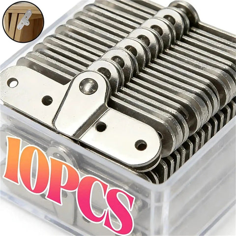 10PCS Dead Simple Install Iron Folding Table Hinge Chicken Beak Furniture Hardware for sturdy craft projects.