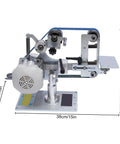 Shop Ready Heavy Duty Steel Belt Sander And Bench Grinder Featuring Rock Solid Construction with powerful motor for garage tasks.
