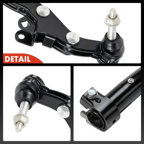 Front Outer Right Tie Rod End For Jeep Wrangler JL 2018 2024 And Gladiator JT 2020 2023 With Dana M210 Wide Track Axle Easy Install Replacement Steering Linkage, black steel