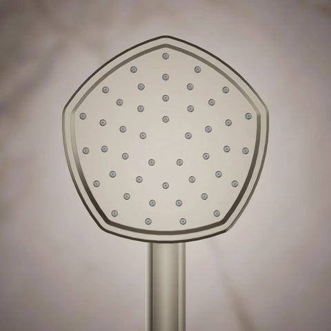 Single Function Handheld Showerhead With Katalyst Technology For Full Coverage Drench, High Pressure Spray, Brushed Nickel Finish