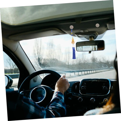 Interior view showing a car's front dashboard and roof area, suitable for installation of Headliner Repair Rivets Kit for Cars, Quick Interior Roof Fix.