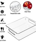 Clear Plastic Storage Bins And Pantry Organizers That Are A Total Game Changer For Kitchen Closets Fridge Freezer Bathroom Medicine Cabinets And Laundry Rooms To Kick Clutter To The Curb And Keep It Legit Tidy, 10.8 x 7.9 x 3.4 inch heavy-duty bin, BPA-free, durable design.