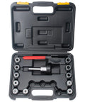 Pro Grade MT2 ER32 Collet Chuck Set with 11 ER32 collets, MT2 Bridgeport shank holder, and wrench in black case