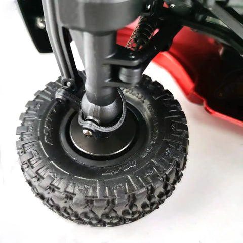 Brass Wheel Weights Set 4 Pack 13g Each For 1 24 Scale RC Crawler Upgrades Includes 7mm Wheel Hex Hub And Extended Hub Adapter For Axial SCX24 Models AXI90081 AXI00001 AXI00002 AXI00005 AXI00006 shown on tire