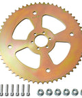 60T 420 Chain Six Hole High Torque Rear Sprocket Direct Fit For Coleman CT100U CC100X RB100 B100 with bolts and nuts