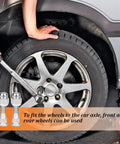 Mechanic using 8 Piece M12x1.25 Wheel Hub Bolt Stud And Nut Set For Cars Steel Chrome Lug Kit on car wheel