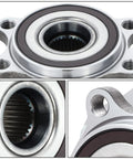 Front Wheel Bearing Hub Assembly For Nissan Rogue And Rogue Sport 2014 To 2019 Driver Or Passenger Side Bare Steel Plug And Play Replacement Part
