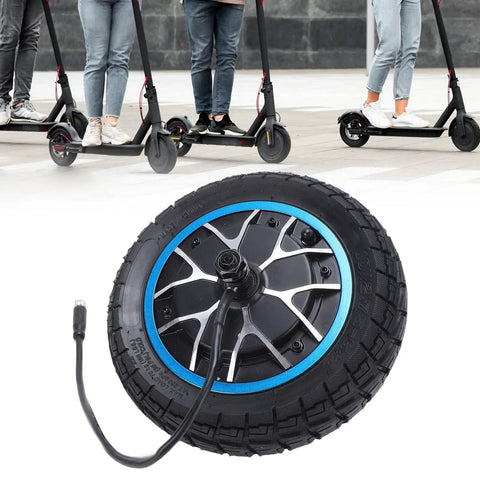 800W Rear Hub Motor Wheel Replacement For SmartGyro Scooter with 10x2.75 inch 6.5 inch rubber wheel shown with scooters