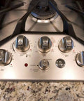 Gas Range Burner Knob Set No Fuss Replacement For GE Cafe Series Stovetop 5 Pack WB03X32194 WB03T10329 4920893
