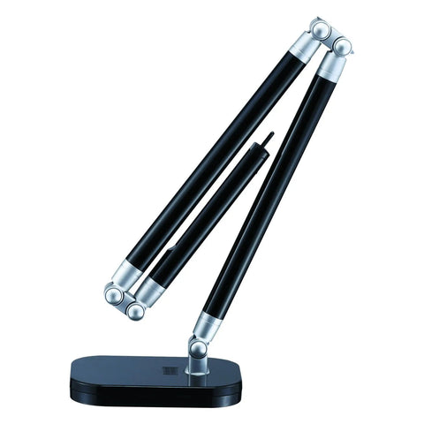 Summit Flex Ultra Reach 10W LED Desk Lamp With Flicker Free Natural Daylight Light USB Charging Port Six Dimming Levels 447 Lumens