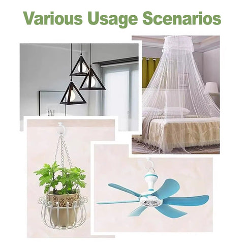 Top Notch Ceiling Hooks For Hanging Plants And Storage Gear Featuring Tough As Nails Steel Swag Hooks in home decor scenarios.