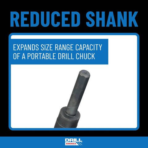 1/2 Inch Carbon Steel NPT Pipe Tap And 23/32 Inch High Speed Steel Drill Bit Set with reduced shank for portable drill chuck