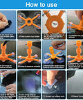 Step-by-step guide for Windshield Crack Repair Kit 4 Piece Set For Chips And Cracks Car Glass Repair No Mixing Required Quick Fix In 20-30 Min