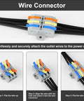 Power Outlet Kit For Gun Safe With 2 AC Outlets And 2 USB Ports 6 Point 9 Foot Removable Cables With Quick Connector
