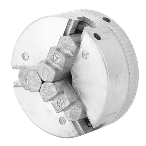 Top Shelf Zinc Alloy Three Jaw Micro Lathe Chuck Featuring Dual Locking Rods For Mini Metal Lathes Quick Setup Clamp Accessory