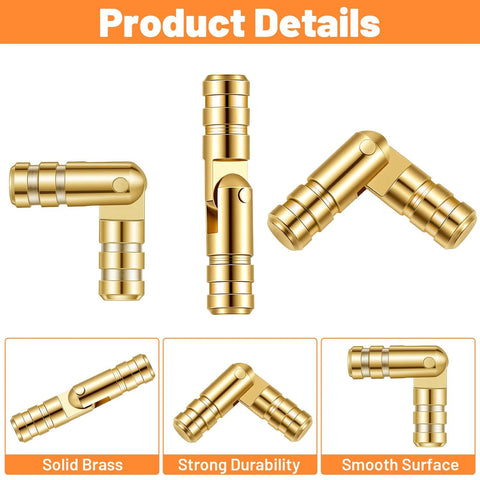 Hidden Brass Barrel Hinges Set 30 Pieces For DIY Crafts And Small Boxes Invisible Concealed Hinges For Wooden Jewelry Boxes Cabinets Wooden Cases Antique Boxes 135 Degree Folding Durable Smooth Operation