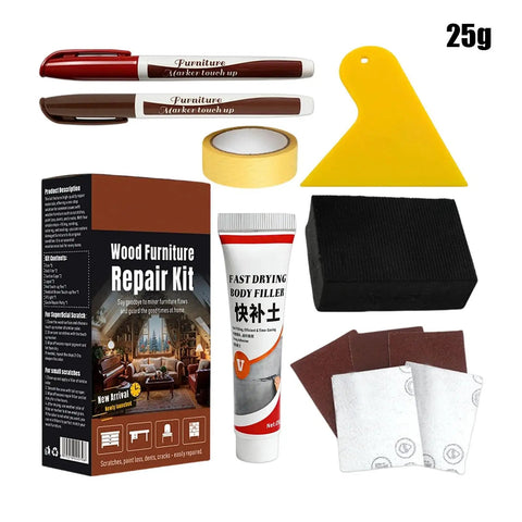 DIY Wood Floor Scratch Repair Kit With 25g Quick Fix Paint Pen For Furniture And Surfaces Seamless Color Match Filler Stick